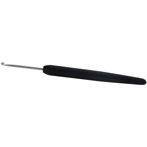 Крючок Knit Pro Basix Aluminum 30811, длина 15 см, серебристый/черный