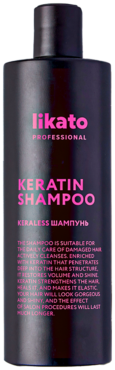 Likato Professional кератин-шампунь Keraless насыщающий волосы кератином, 400 мл