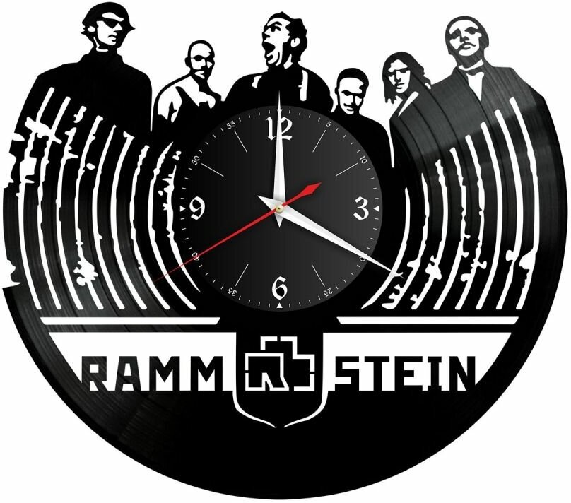 Часы из винила Redlaser "группа Rammstein, Рамштайн" VW-10148