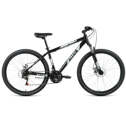 Велосипед ALTAIR AL 27,5 D (27,5 21 ск. рост. 17) 2022, черный/серебристый, RBK22AL27228