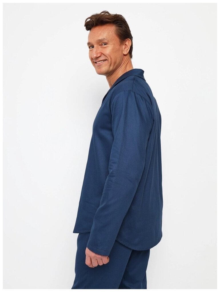 Пижама мужская из хлопка "Шон", синий цвет, размер 54 - фотография № 7