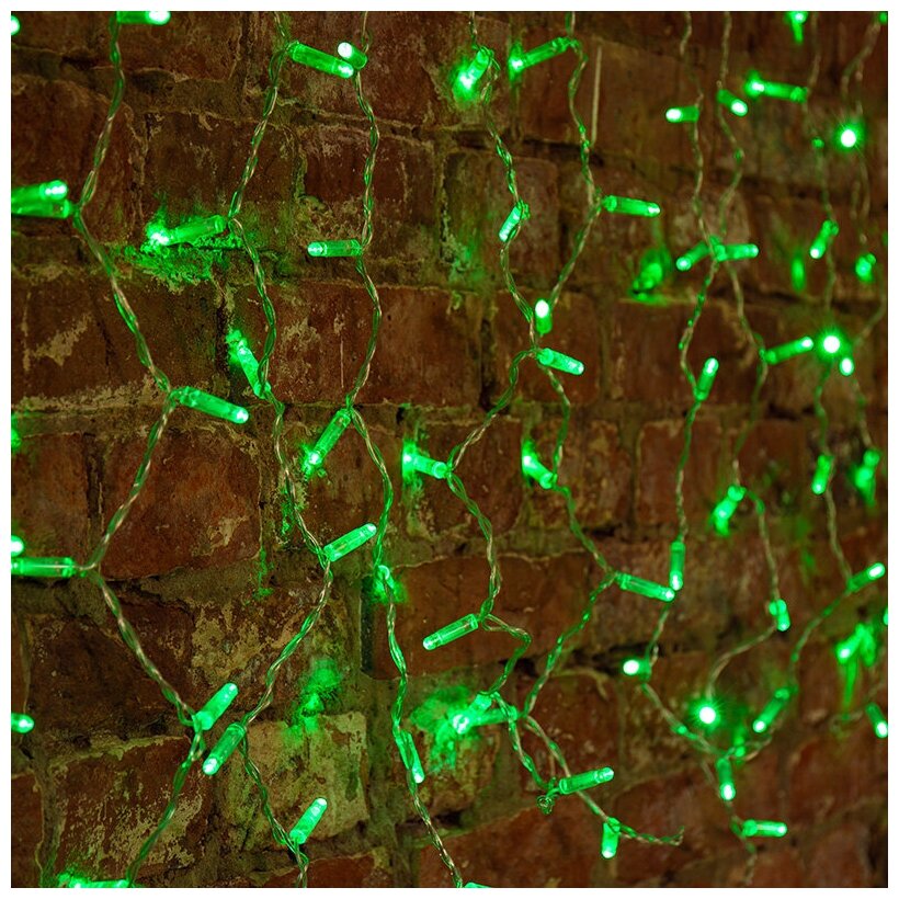 Гирлянды Neon-Night Светодиодный Дождь 2x0.8m 160 LED Green 235-104