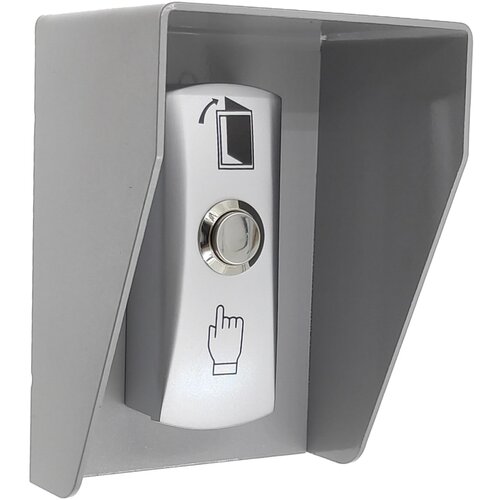 Универсальный защитный козырек для кнопки выхода, считывателя на шлагбаум, звонка. Размер 110x80x60мм. Материал сталь. Цвет серый