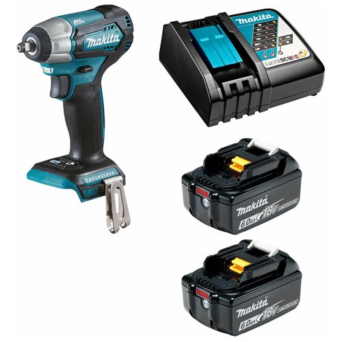 Гайковерт аккумуляторный 18В 180Нм - 38 Makita DTW180 Li-Ion 2x6Ач зу DTW180RGE 3926000₽
