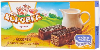 Торт Коровка Ассорти со вкусом топленого молока, 200 г