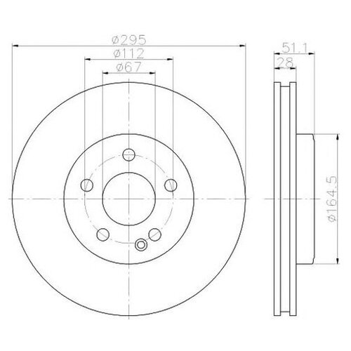 фото Тормозной диск hella 8dd 355 119-591