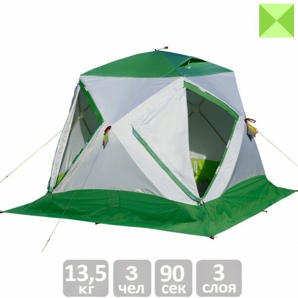 Зимняя палатка шатер Лотос Куб 3 Компакт Термо