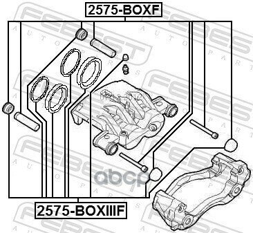 Ремкомплект Передн Суппорта Citroen Relay Iii 2006- 2575-Boxf Febest арт. 2575-BOXF
