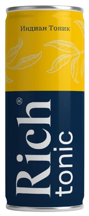 Газированный напиток Rich Индиан Тоник (Schweppes Indian Tonic) 0,33 л. х 12 шт.