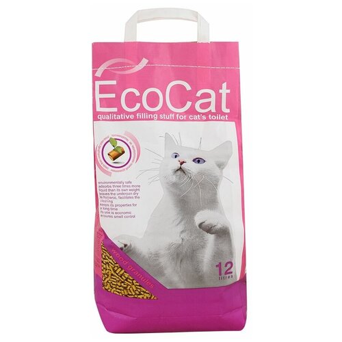 Впитывающий наполнитель EcoCat Древесный, 12л