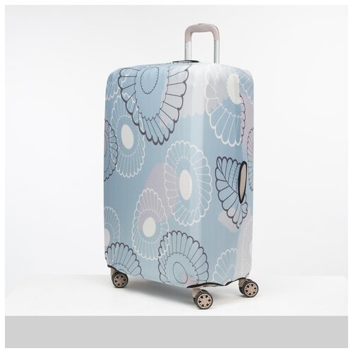 фото Чехол для чемодана бол 28" ракушки, 45*30*70, голубой 4613674 сима-ленд