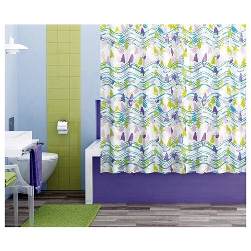 фото Штора для ванной wasserkraft wern sc-25101 180x200 цветной
