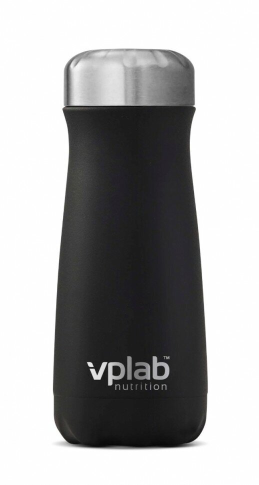 Термобутылка VPLAB Metal water bottle, 600 мл, черный