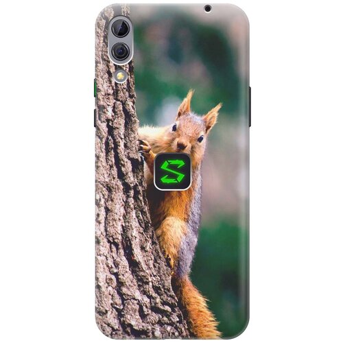 фото Re:pa накладка transparent для xiaomi black shark 2 с принтом "белочка"