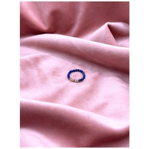 фото Кольцо гелиотроп, гелиодор, лазурит, безразмерное, синий the loop