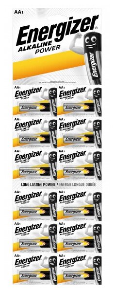 Элемент питания E302283300 Energizer LR 6 1/12xBL отрывной E91/ цена за 1 шт /