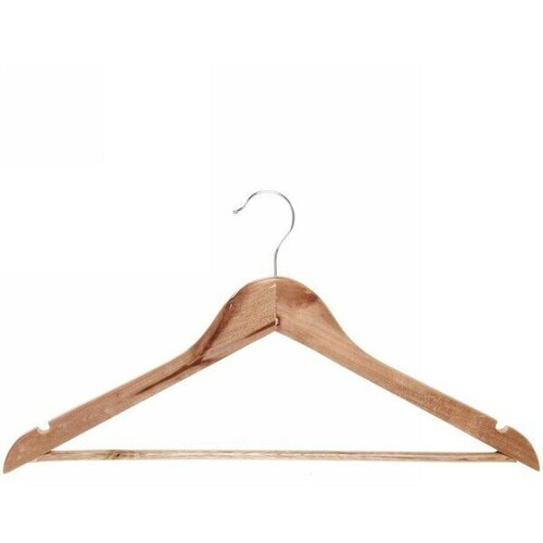 Плечики деревянные с выемками для бретелек тартитан цвет натуральное дерево 45см 379₽