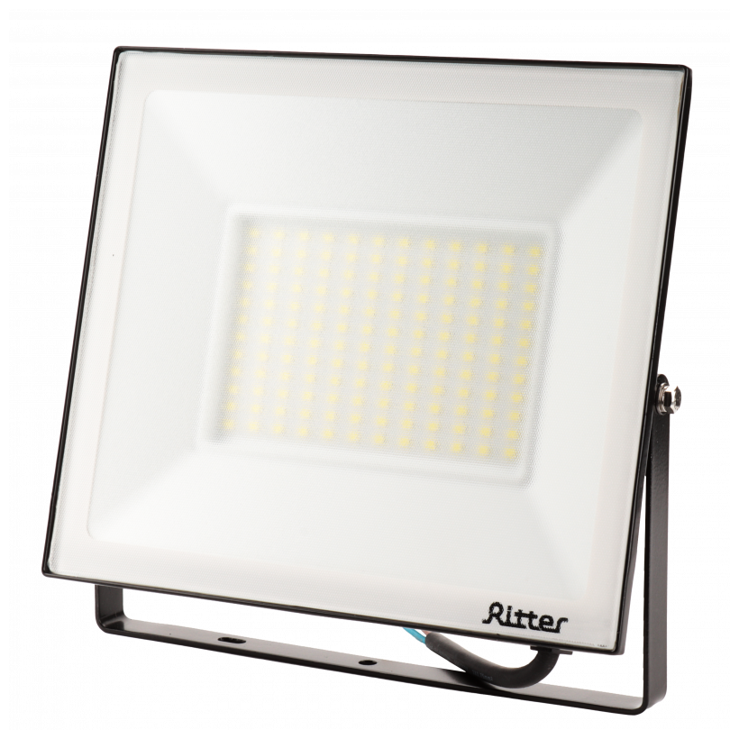 Ritter Прожектор светод серия PROFI, 230В, 100Вт, 6500К, 10000Лм, IP65, черн, гарантия 5 лет 53410