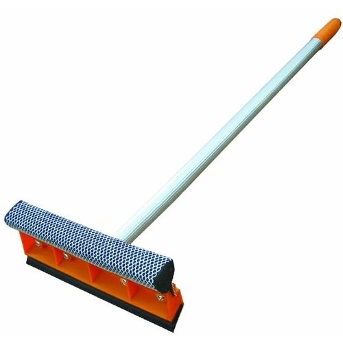 Окномойка насадка 20 см черенок 50 см алюм зеленая/оранж `Умничка` WR020