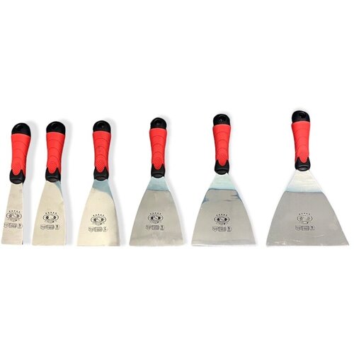 Нержавеющий шпатель малярный 120мм ручка 2-комп OLEJNIK