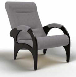 Кресло для отдыха Соната ткань велюр серый 962