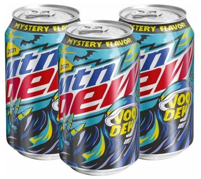 Газированный напиток MTN Dew (Mountain Dew) Voo Dew с таинственным вкусом (США), 355 мл (3 шт) - фотография № 1