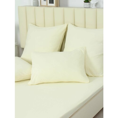 Набор трикотажных наволочек на молнии, размер 70х70 см