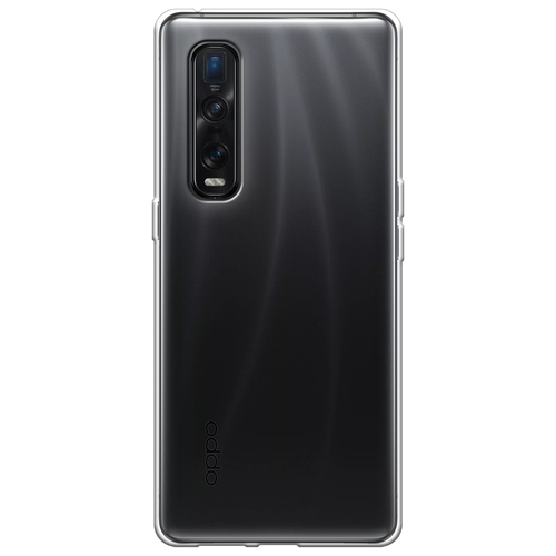 Силиконовый чехол на Oppo Find X2 Pro / Оппо Find X2 Про, прозрачный for oppo find x2 case soft tpu painting silicone case for find x2 pro findx2 find x2pro case for oppo find x2 pro coque funda