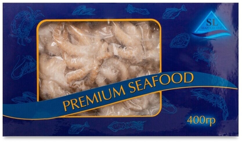 Осьминоги мини Seafood Line очищенные целые мороженые глазурь 7%