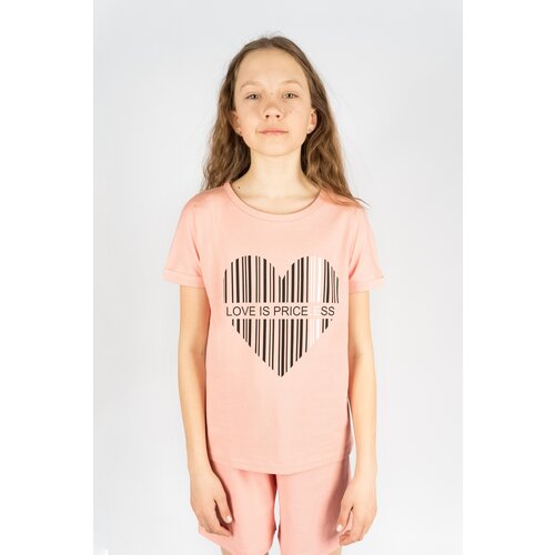 фото Футболка let's go 51266, размер 158-80, цвет нежно-розовый
