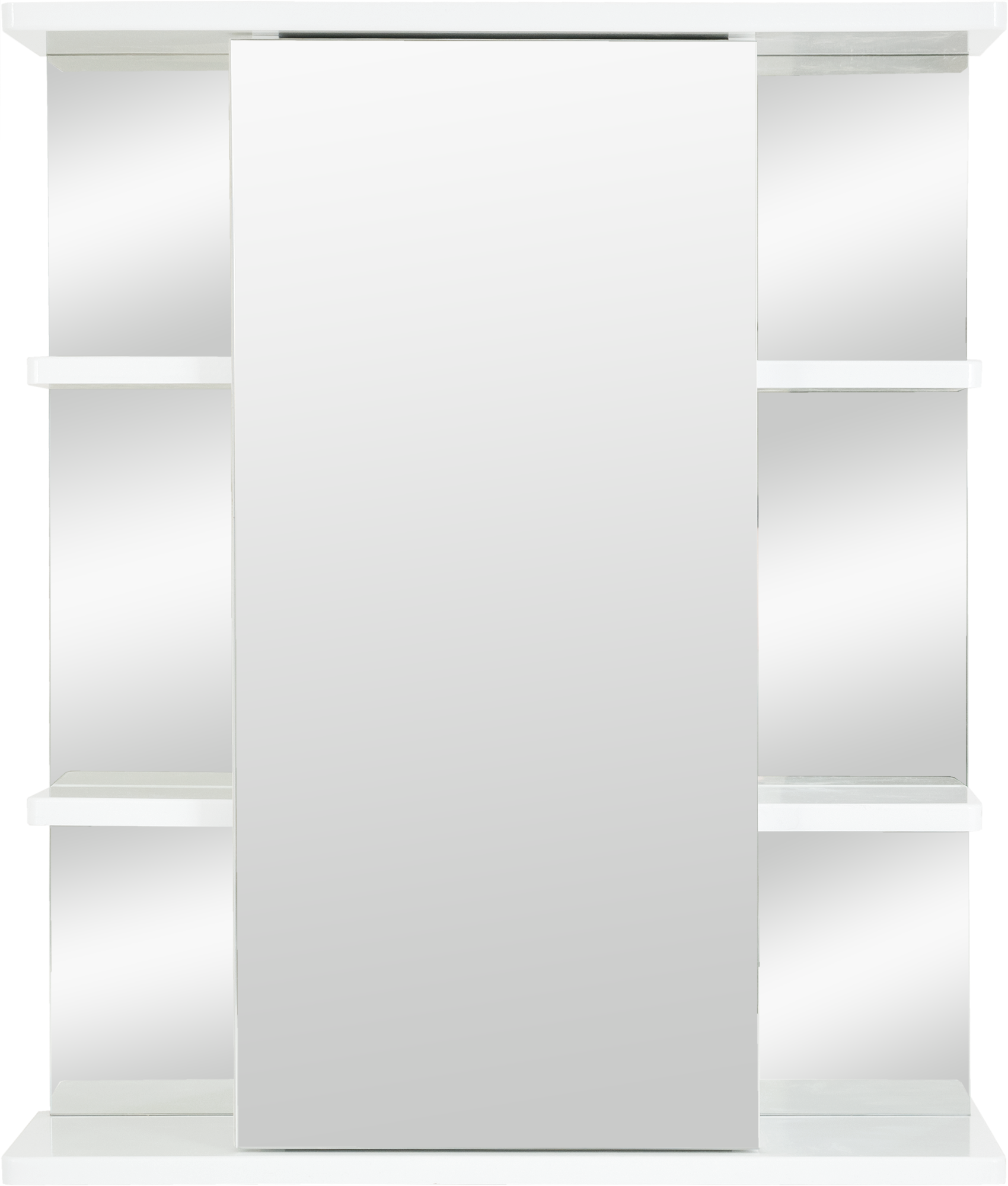 Зеркало «Универсал» с полкой 60x71 см цвет белый - фотография № 2