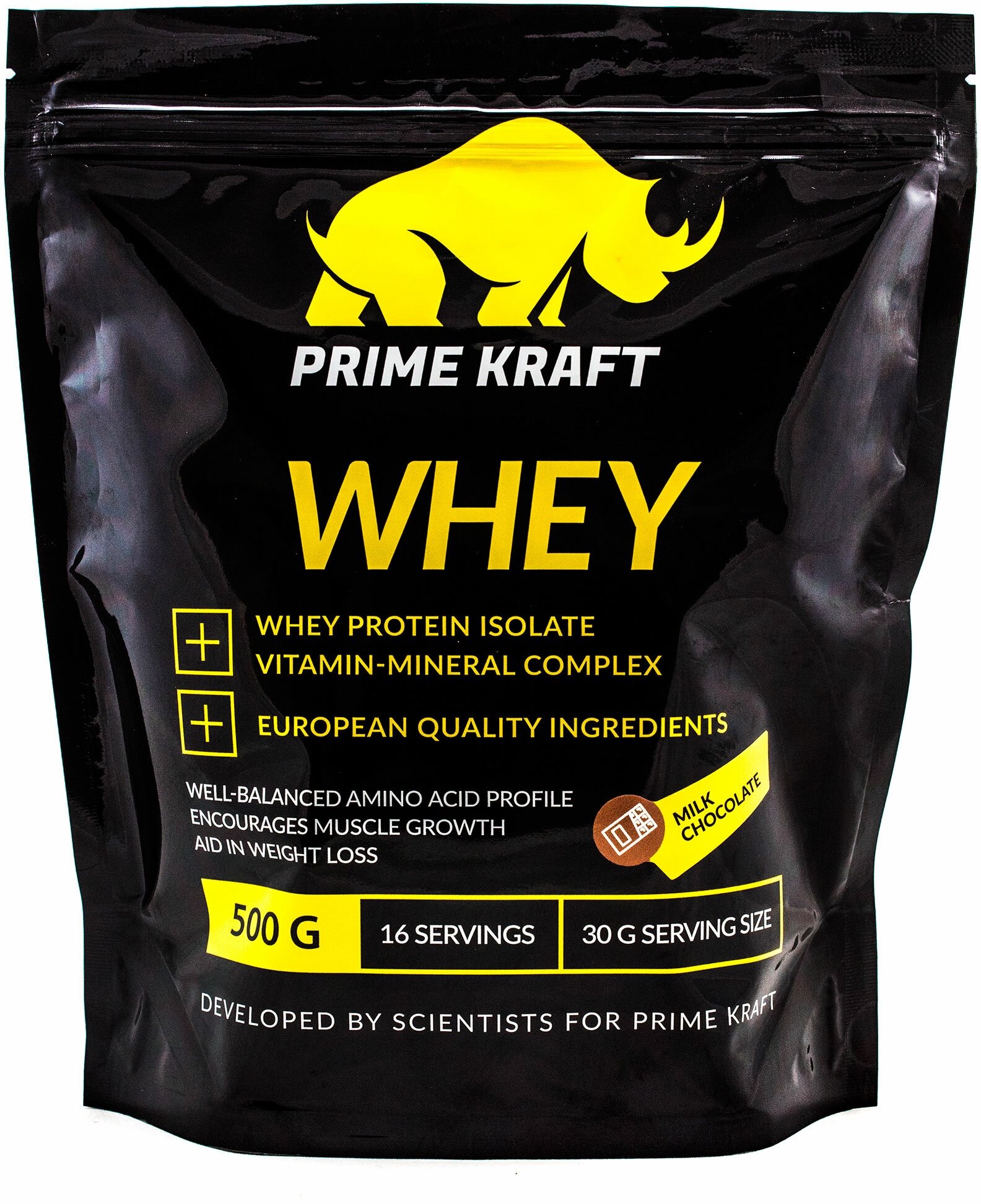 Протеин сывороточный WHEY со вкусом Клубничный йогурт Primekraft дойпак 500г ООО ПРАЙМ-КРАФТ - фото №14