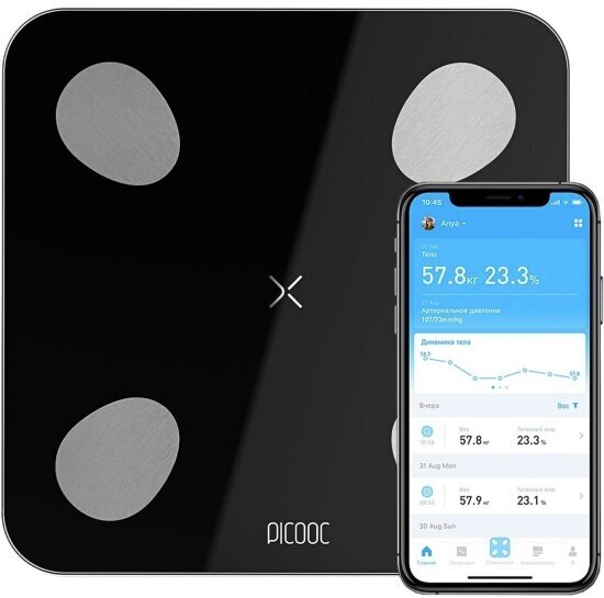 Весы напольные Picooc Mini Lite, чёрные