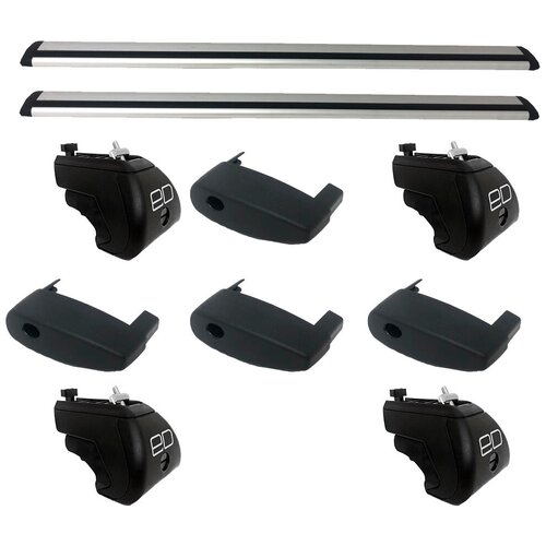 фото Комплект дуг и опор евродеталь на интегрированные рейлинги для ford mondeo (2013-н.в.), крыло, 1.25 м серый