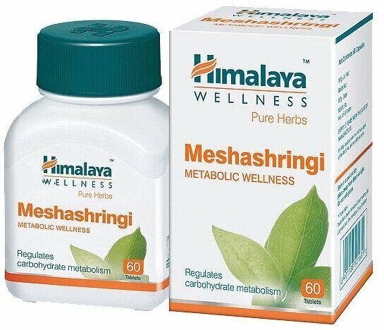Таблетки Мешашринги Хималая (MESHASHRINGI Himalaya) при сахарном диабете подагре ревматоидном артрите 60 таб.