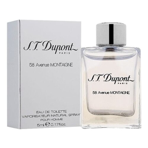 S.T.Dupont туалетная вода 58 Avenue Montaigne pour Homme, 5 мл