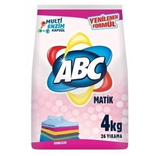 Порошок стиральный 4 кг MATIK COLOR для цветного белья ABC 1 шт
