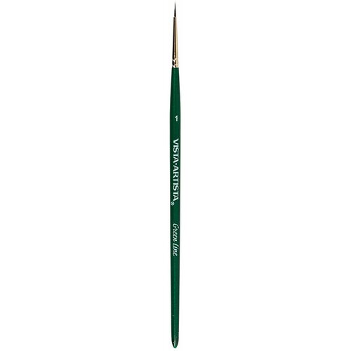 Кисть Green Line VISTA-ARTISTA 90211-01 имитация белки круглая короткая ручка №01