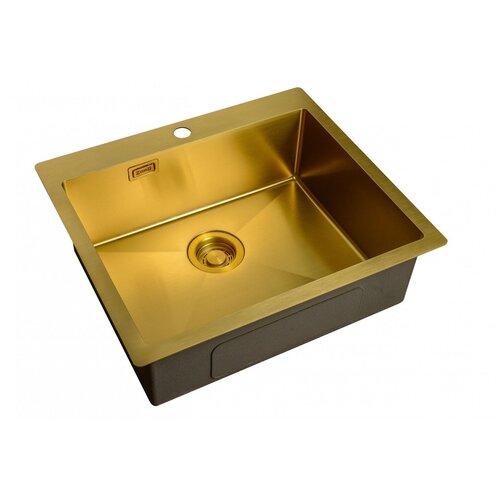 Интегрированная кухонная мойка 51х59см, ZorG Sanitary ZL R 590510 BRONZE, бронза