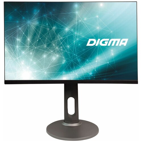Монитор Digma 23.8 черный IPS LED 5ms 16:9 HDMI M/M матовая HAS Pivot 1000:1 250cd 178гр/178гр 1920x1080 DisplayPort FHD USB 4.8кг