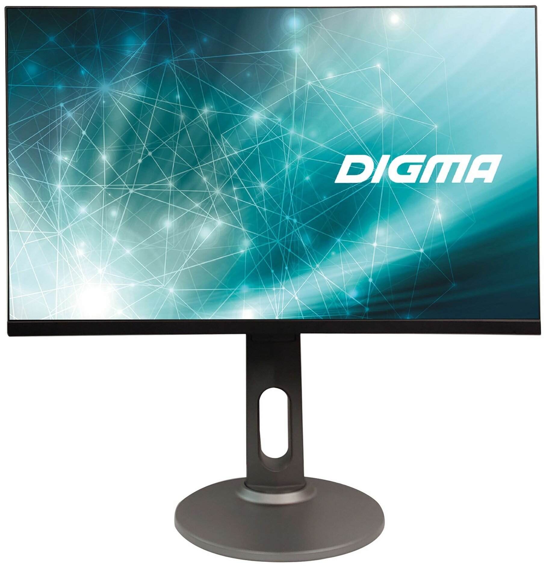 Монитор Digma 23.8" черный IPS LED 5ms 16:9 HDMI M/M матовая HAS Pivot 1000:1 250cd 178гр/178гр 1920x1080 DisplayPort FHD USB 4.8кг