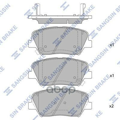 Sp1833_колодки Дисковые П! Kia Sorento (Usa) 15> Sangsin brake арт. SP1833