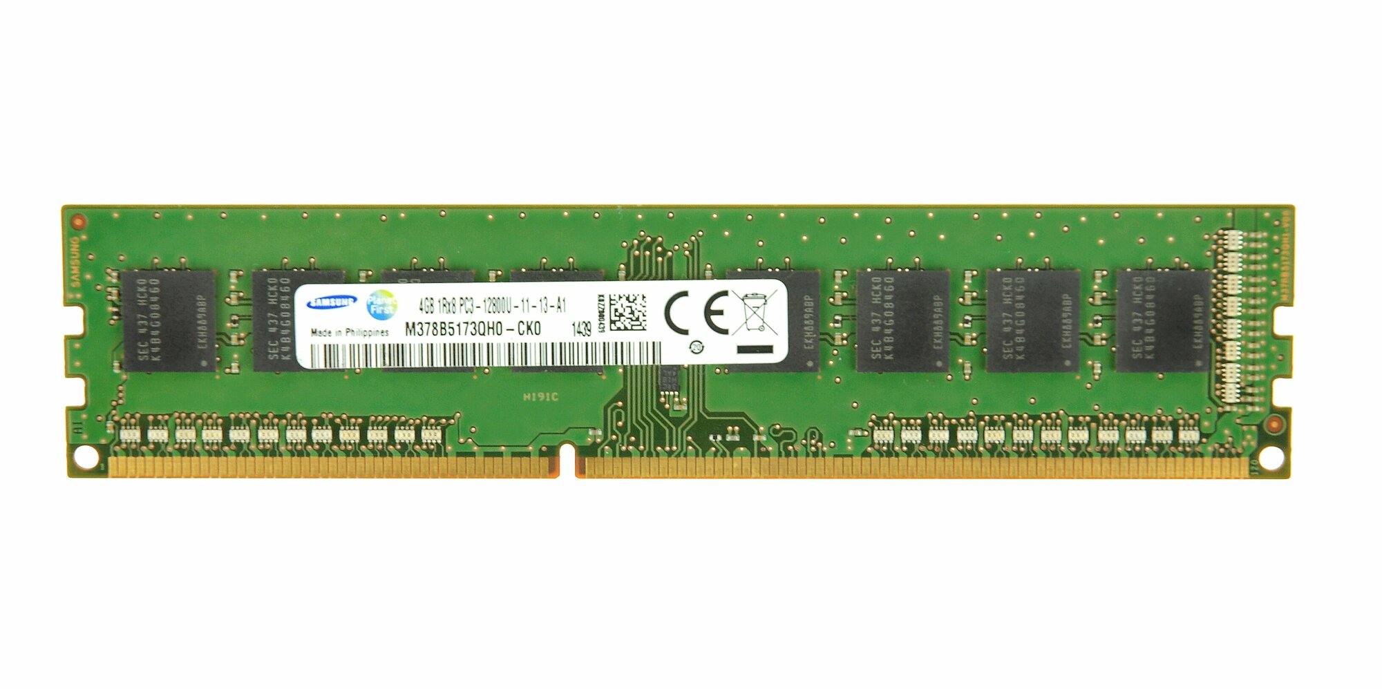 Оперативная память Samsung 4 ГБ DDR3 1600 МГц DIMM CL11 M378B5173QH0-CK0