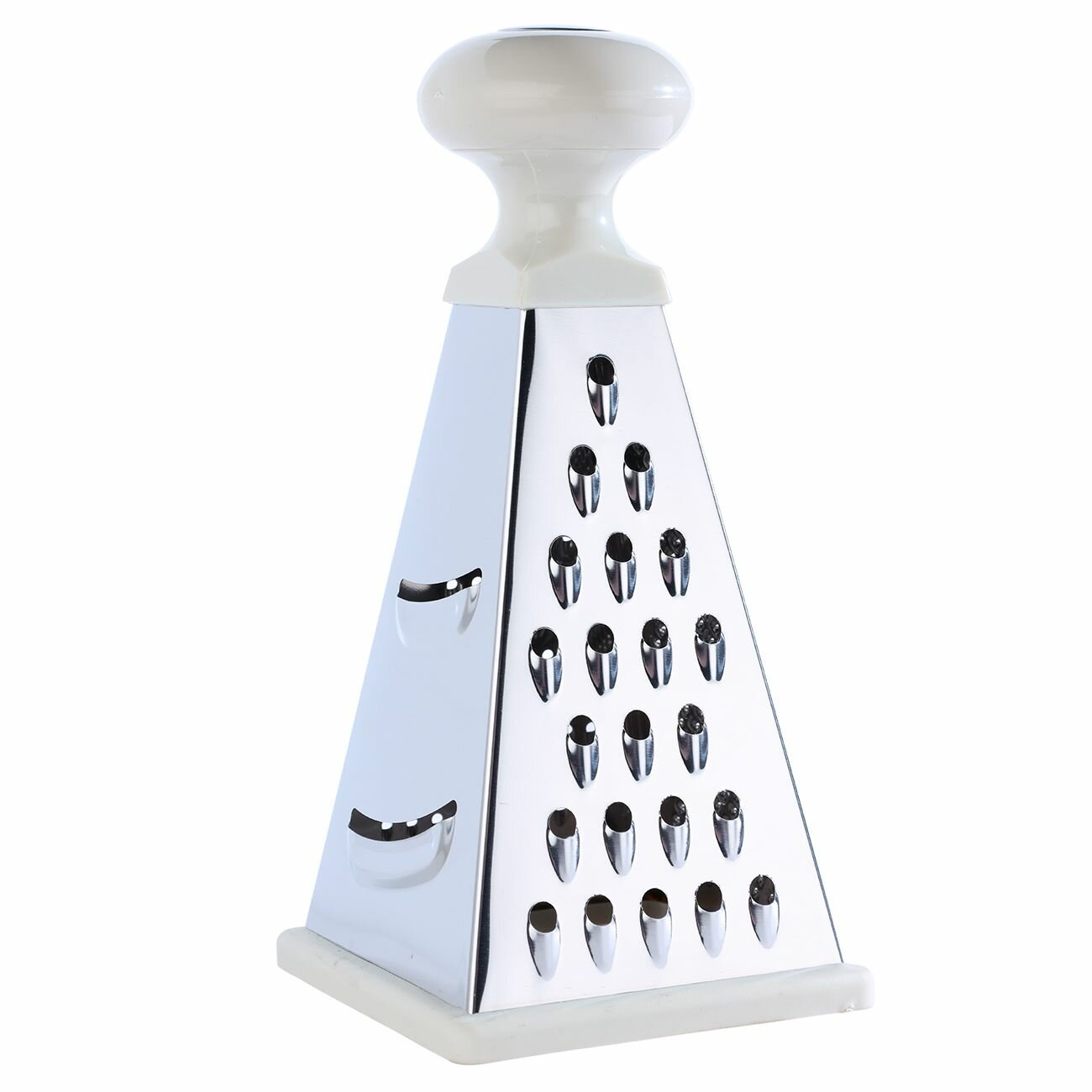 фото Терка, 21 см, четырехгранная, сталь/пластик, бежевая, Extra-light