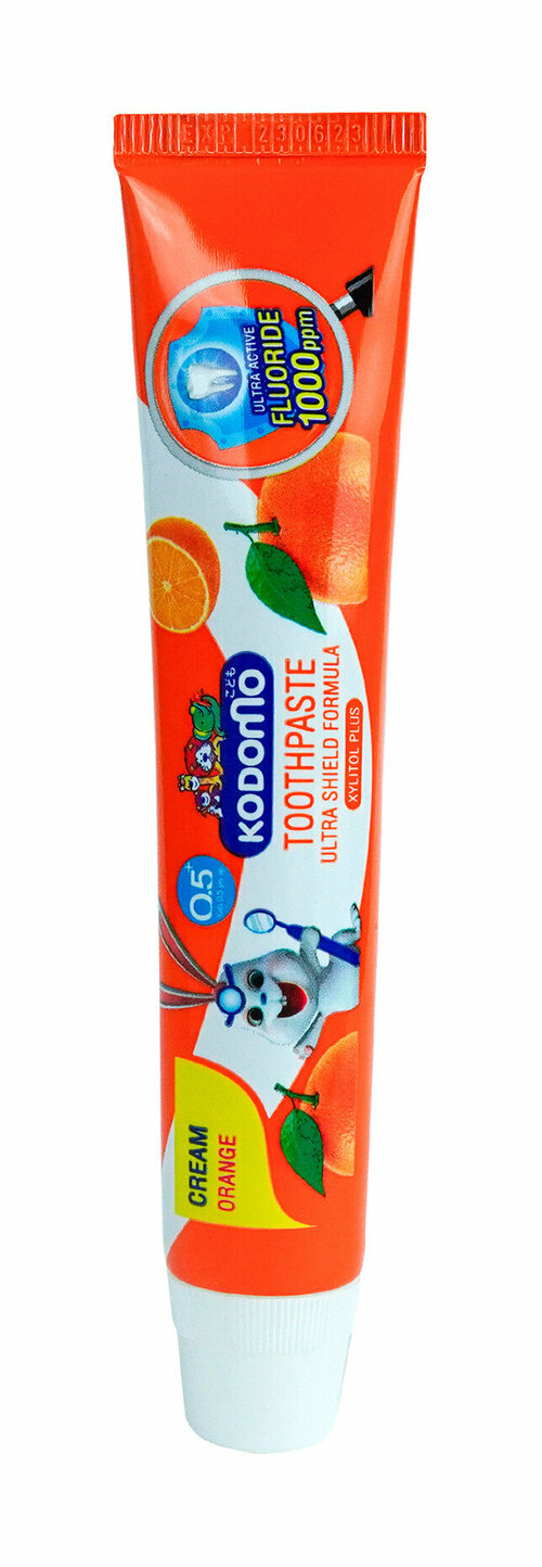 LION THAILAND Детская зубная паста с 6 месяцев Kodomo с ароматом апельсина, 40 г
