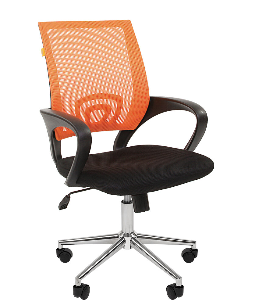 Кресло для оператора CHAIRMAN 696 CHROME Оранжевый