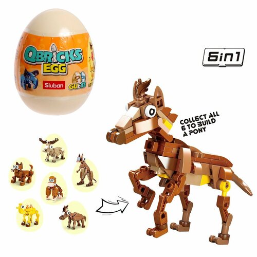 Конструктор в яйце Животные 12 видов микс 302₽