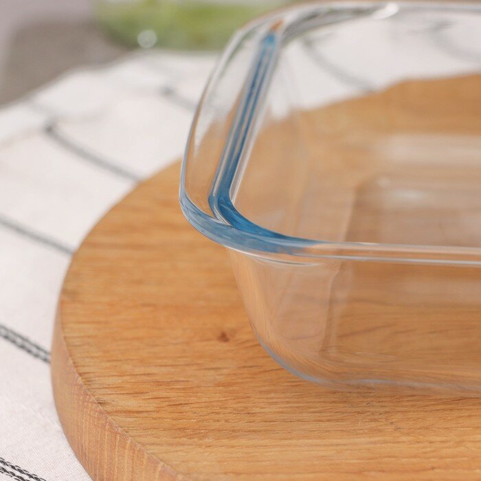 Доляна Форма для запекания и выпечки из жаропрочного стекла прямоугольная Доляна «Фуэго», 1,6 л, 29,4×17,5×5 см - фотография № 15