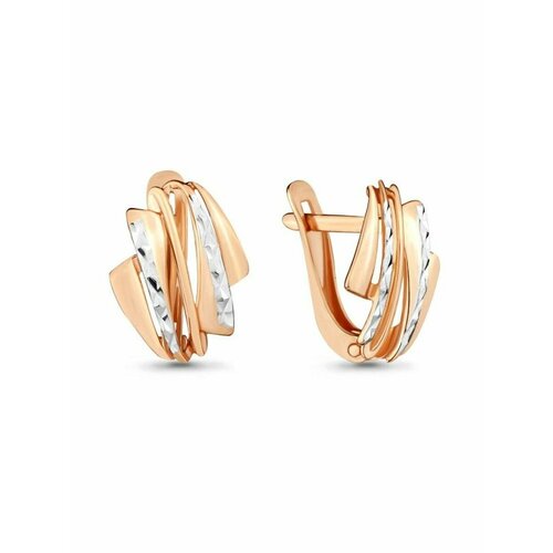 фото Серьги gold center, красное золото, 375 проба, золотой