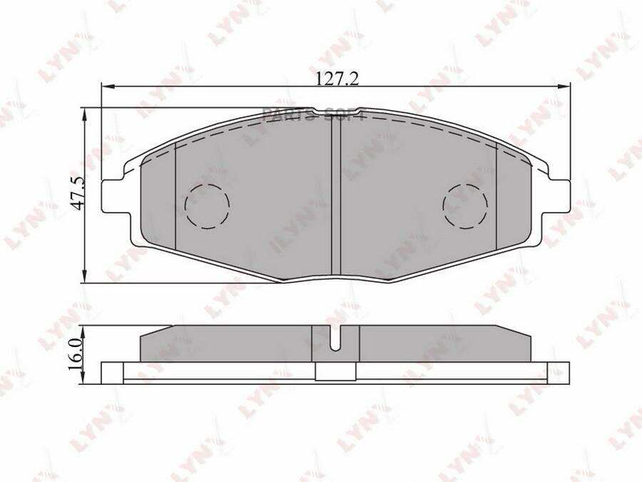 Тормозные колодки Lynx BD1801 Передняя ось